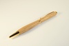 Slimline pen in oak with 24 carat gold finish