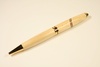 Classic pen in birch with 24 carat gold finish and oak & sapele inlay