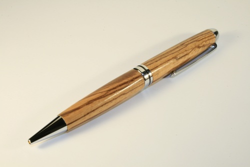 Classic pen in zebrano with chrome finish