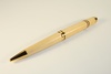 Classic pen in larch with 24 carat gold finish and mahogany, maple & walnut inlay