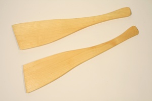 Birch wood spatulas