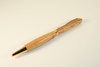 Slimline pen in zebrano with 24 carat gold finish