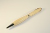 Slimline pen in birch with chrome finish and tarred alder inlay